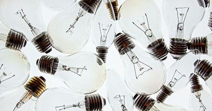 group of light bulbs