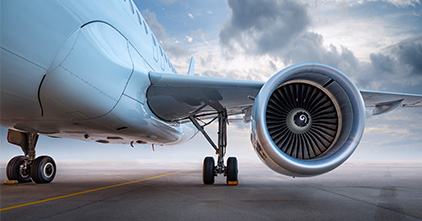 Airplane on runway