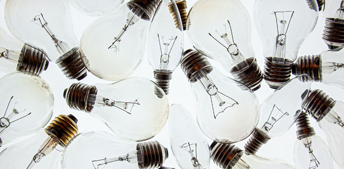 group of light bulbs