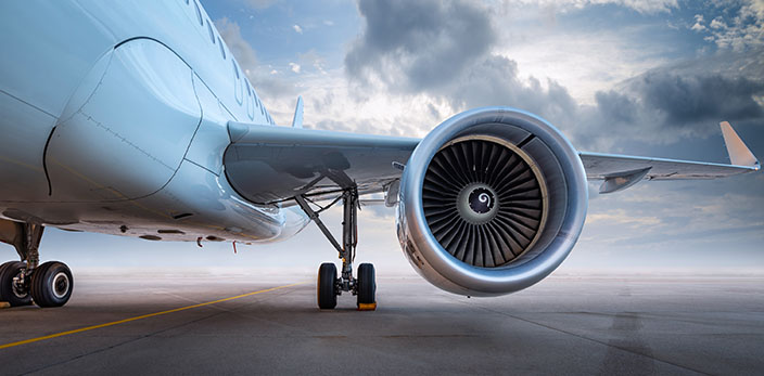 Airplane on runway